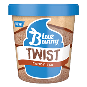 Blue Bunny Twist Candy Bar