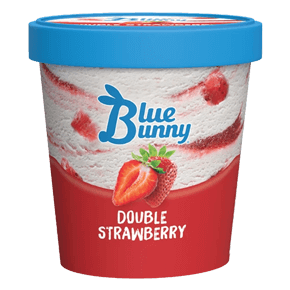Blue Bunny Double Strawberry