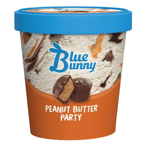 Blue Bunny Peanut Butter Party